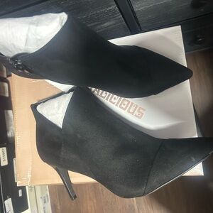 Fergalicious Black Heeled Boots